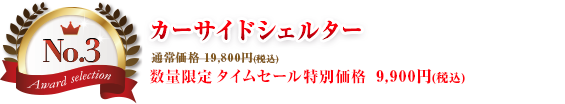 第3位 カーサイドシェルター